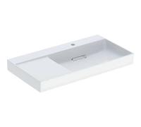 Geberit ONE lavabo sortie horizontale, surface de rangement à gauche, 90x14,2x48cm, 505.043.00.1, Exécution: trou de robinetterie à droite