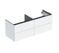 Geberit ONE - Meuble pour lavabo, 133x50x47 cm, 4 tiroirs, blanc brillant 505.266.00.1