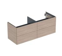 Geberit ONE - Meuble pour lavabo, 133x50x47 cm, 4 tiroirs, chêne 505.266.00.5