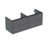 Geberit ONE - Meuble pour lavabo, 133x50x47 cm, 4 tiroirs, lave mat 505.266.00.3