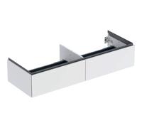 Geberit ONE, meuble sous-lavabo à poser, 2 tiroirs, 133,2x26,6x47cm, 505.076.00.2, Couleur: blanc laqué mat