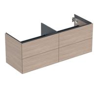 Geberit ONE, meuble sous-lavabo à poser, 4 tiroirs, 133,2x50,4x47cm, 505.266.00.5, Couleur: ChÃªne / mÃ©lamine structure bois