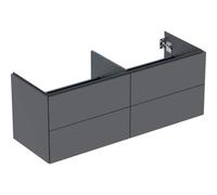 Geberit ONE, meuble sous-lavabo à poser, 4 tiroirs, 133,2x50,4x47cm, 505.266.00.3, Couleur: laque de lave matte