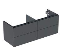 Geberit ONE, meuble sous-lavabo à poser, 4 tiroirs, 133,2x50,4x47cm, 505266008, Couleur: noir mat - CM