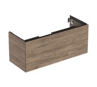 Geberit ONE armoire sous lavabo, 2 tiroirs, 118,4x50,4x47cm, 505265006, Couleur: Structure en bois de noyer hickory / mélamine - CM