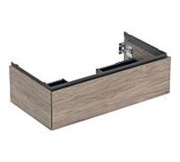 Geberit meuble sous-vasque One 505073006 88,8 x 50,4 x 47 cm, structure en noyer hickory/mélamine, tiroirs 2000