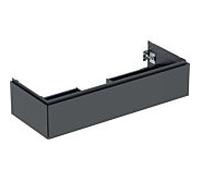 Geberit Meuble bas pour lavabo ONE 1 tiroir L120 cm P47 cm Noir mat 505.075.00.8