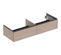 Geberit ONE - Meuble pour lavabo, 133x27x47 cm, 2 tiroirs, chêne 505.076.00.5