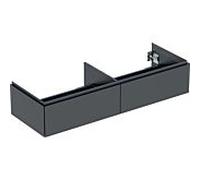 Geberit ONE, meuble sous-lavabo à poser, 2 tiroirs, 133,2x26,6x47cm, 505076008, Couleur: noir mat - CM