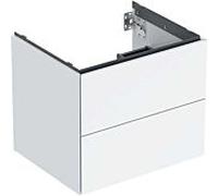 Geberit One meuble sous-vasque 505261001 59,2 x 50,4 x 47 cm, blanc / laqué brillant, 2 tiroirs