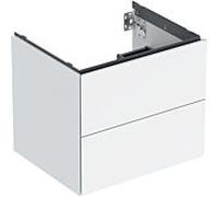 Geberit One meuble sous-vasque 505261001 59,2 x 50,4 x 47 cm, blanc / laqué brillant, 2 tiroirs