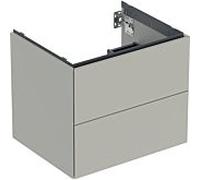 Geberit Meuble sous-vasque ONE 2 tiroirs 59,2×50,4×47 cm 505261007 Greige laqué mat
