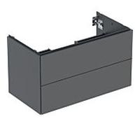 Meuble bas pour lavabo Geberit ONE 2 tiroirs L90cm P47cm Gris velouté - GEBERIT 505.263.00.3