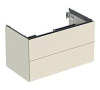 Geberit Geberit Meuble sous lavabo One 88,8x50,4x47 cm, sable-gris/gauche, 2 tiroirs Quantité:1