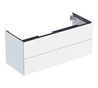 Geberit One meuble sous-vasque 505265001 118,4 x 50,4 x 47 cm, blanc / laqué brillant, 2 tiroirs