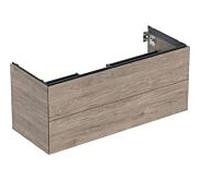 Geberit One meuble sous-vasque 505265006 118,4 x 50,4 x 47 cm, structure en noyer hickory/mélamine, 2 tiroirs