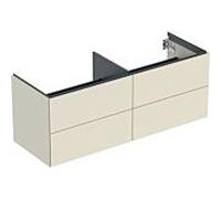 Geberit – Meuble sous-lavabo ONE à poser 4 tiroirs 133,2x50,4x47 cm laqué gris sable 505266004