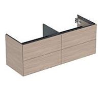 Geberit One meuble sous-vasque 505266005 133,2x50,4x47cm, 4 tiroirs, structure bois chêne/mélamine
