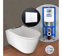 Geberit ONE Pack complet cuvette suspendue et bâti-support neeos,, 500202JT1+16791WH#SET,