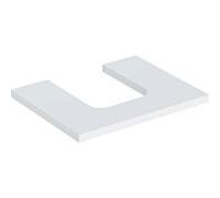 Geberit Plan de lavabo One 505271002 60 x 3 x 47 cm découpe centrale blanc laqué mat