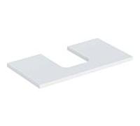 Geberit One plan de lavabo 505273002 90 x 3 x 47 cm, blanc / laqué mat, découpe au milieu