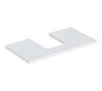 Geberit One plan de lavabo 505273002 90 x 3 x 47 cm, blanc / laqué mat, découpe au milieu