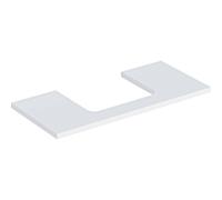 Geberit One plan de lavabo 505284002 105 x 3 x 47 cm, blanc / laqué mat, découpe au milieu