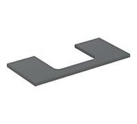 Geberit Plan de lavabo One 505284003 105 x 3 x 47 cm laqué mat découpe au milieu