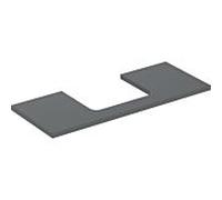 Geberit Plan de lavabo One 505285003 120 x 3 x 47 cm, lave/laqué mat, découpe au milieu