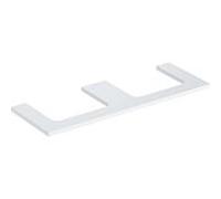 Geberit One plan de lavabo 505286001 135 x 3 x 47 cm, blanc /laqué brillant, double découpe