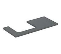 Geberit Plaque de lavabo ONE 505304003 105x3x47 cm découpe à gauche laque de lave matte