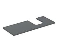 Geberit One plan de lavabo 505315003 120 x 3 x 47 cm, lave/laqué mat, découpe à droite