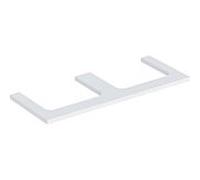 Geberit One plan de lavabo 505345002 120 x 3 x 47 cm, blanc / laqué mat, double découpe
