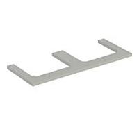 Geberit One plan de lavabo 505345007 120 x 3 x 47 cm, laqué grège/mat, double découpe
