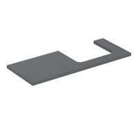 Geberit One plan de lavabo 505325003 120 x 3 x 47 cm, lave/laqué mat, découpe à droite