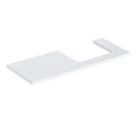 Geberit Plan de lavabo One 505325001 - 120 x 3 x 47 cm - Blanc laqué brillant - Découpe à droite