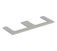 Geberit One plan vasque 505286007 135 x 3 x 47 cm, laqué grège/mat, double découpe