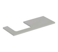 Geberit - Plaque de lavabo ONE 505.305.00.7 120×3×47 cm découpe à gauche grège laqué mat