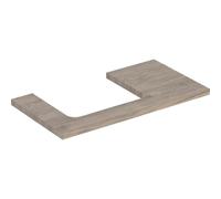 Geberit – Plan de vasque ONE 505303006 – découpe à gauche – 90×3×47 cm – Noyer Hickory / mélamine