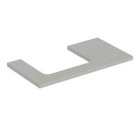 Geberit ONE Plaque de lavabo, découpe à gauche, pour lavabo à poser, 90x3x47cm, 505303007, Couleur: greige laquÃ© mat - CM