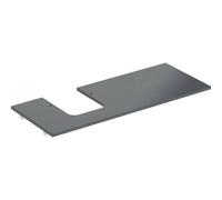Geberit ONE Plaque de lavabo, découpe à gauche, pour lavabo à poser en forme de coupe, grès cérame, 120x2x47cm, 505.125.00.2