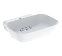 Vasque à poser ONE coupelle sortie horiz 50cm 1TR STP KeraTect Blc brillant - GEBERIT 505.051.00.1