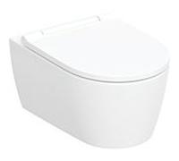Geberit One lavage mural WC 500202JT1 forme fermée, TurboFlush, avec siège WC , blanc mat
