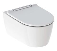 Geberit ONE - WC suspendu avec abattant softclose, TurboFlush, KeraTect, blanc / chrome 500.202.01.1