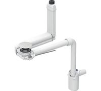Geberit ONE WT - Raccord compact Clou avec levier, siphon d40 et revêtement céramique, 1 pièce.