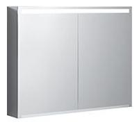 Geberit Option armoire de toilette 90 cm 500583001 900x700x150mm, avec éclairage, capteur tactile, 2 portes