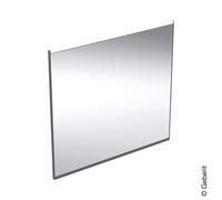 Geberit Miroir lumineux Option Plus Square 75x70 cm – éclairage direct/indirect, noir mat/aluminium