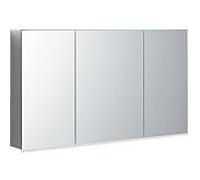 Geberit Option Plus Armoire de toilette 500592001 120 x 70 x 17,2 cm, avec éclairage, capteur tactile, miroir grossissant, 3 portes