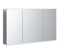 Geberit Option Plus Armoire de toilette 500592001 120 x 70 x 17,2 cm, avec éclairage, capteur tactile, miroir grossissant, 3 portes