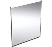 Geberit Option Plus Square miroir lumineux 502781141 60 x 70 cm, noir mat/aluminium anodisé, éclairage direct/indirect